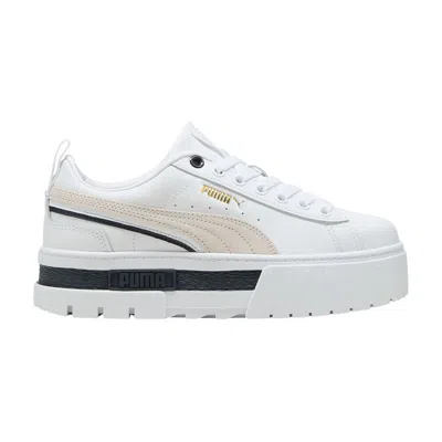 Pre-owned Puma Wmns Mayze Classic 'white Black Gold'
