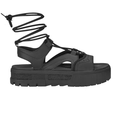 Pre-owned Puma Wmns Mayze Laces Sandals 'black'
