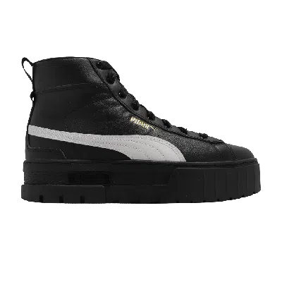 Pre-owned Puma Wmns Mayze Mid 'black White'