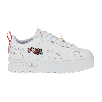 Pre-owned Puma Wmns Mayze 'pierced - White Multi'