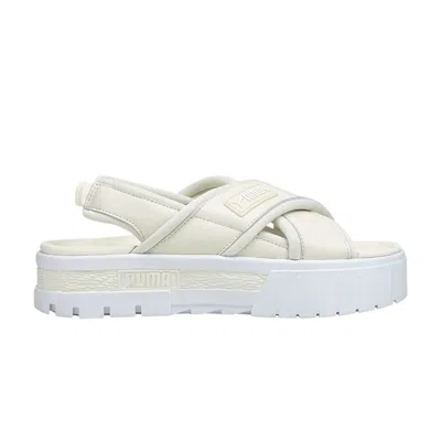 Pre-owned Puma Wmns Mayze Sandal 'pristine White'