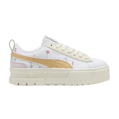 Pre-owned Puma Wmns Mayze 'secret Garden' | White | Women's Size 6.5