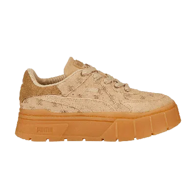Pre-owned Puma Wmns Mayze Stack Edgy T7 'light Sand' In Brown