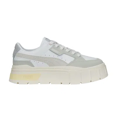 Pre-owned Puma Wmns Mayze Stack Luxe 'nimbus Cloud White' In Grey