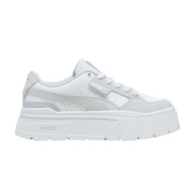 Pre-owned Puma Wmns Mayze Stack Luxe 'silver Mist' In Gray