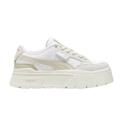 Pre-owned Puma Wmns Mayze Stack Luxe 'white Alpine Snow'