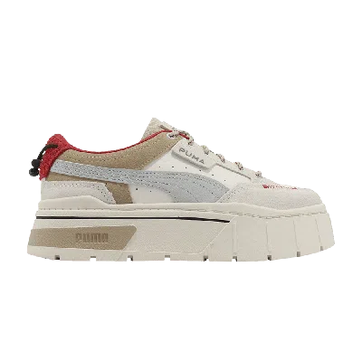 Pre-owned Puma Wmns Mayze Stack 'retro Grade - Vaporous Grey Red'