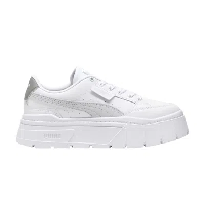 Pre-owned Puma Wmns Mayze Stack 'white Stormy Slate' | Women's Size 9