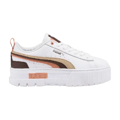 Pre-owned Puma Wmns Mayze 'triplex - White Putty Rosette'