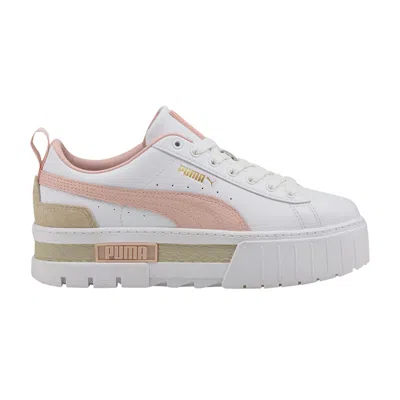 Pre-owned Puma Wmns Mayze Tumbled 'white Lotus'