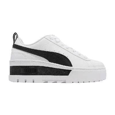Pre-owned Puma Wmns Mayze Wedge 'white Black'