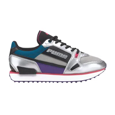 Pre-owned Puma Wmns Mile Rider 'wonder Galaxy - Black Silver' | Blue | Women's Size 9