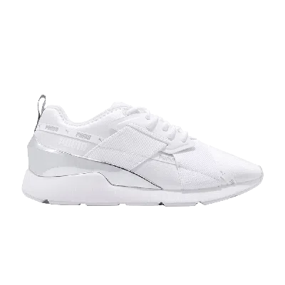 Pre-owned Puma Wmns Muse X-2 Metallic 'white Silver'