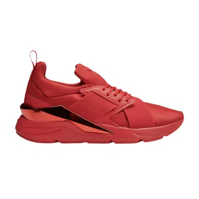 Pre-owned Puma Wmns Muse X5 'high Risk Red'