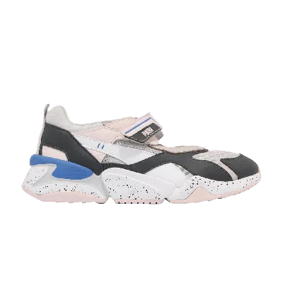 Pre-owned Puma Wmns Nova Shandal Velcro 'dark Shadow' In Cream