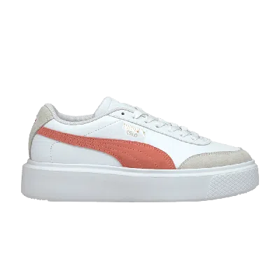 Pre-owned Puma Wmns Oslo Maja Archive 'white Elektro Peach'