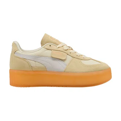 Pre-owned Puma Wmns Palermo Elevata Xtra 'creamy Vanilla Almost Apricot' | Women's Size 6.5 In White