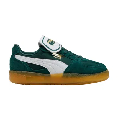 Pre-owned Puma Wmns Palermo Moda Tongue 'dark Myrtle White' | Green | Women's Size 7.5