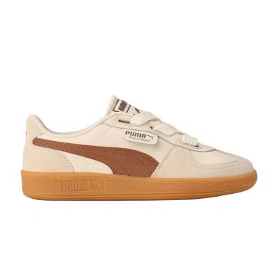 Pre-owned Puma Wmns Palermo Wide Lace Sd 'frosted Ivory Brown Mushroom' | Cream | Women's Size 9.5 In White