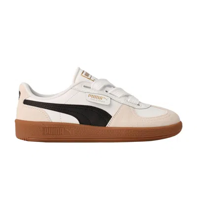 Pre-owned Puma Wmns Palermo Wide Lace Sd 'white Black Gum' | Women's Size 11
