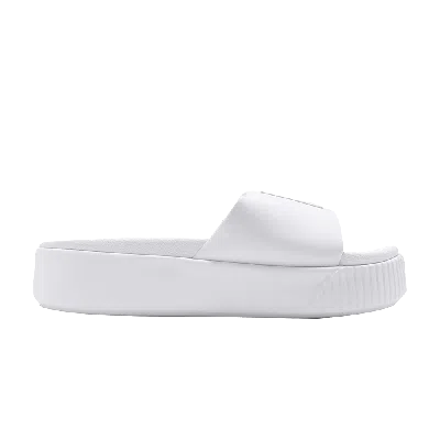 Pre-owned Puma Wmns Platform Slide 'white'