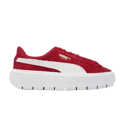 Pre-owned Puma Wmns Platform Trace 'high Risk Red'