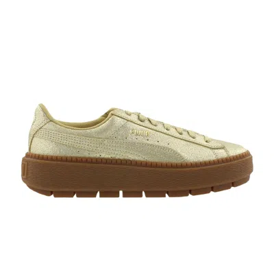 Pre-owned Puma Wmns Platform Trace 'metallic Gold' | Women's Size 8