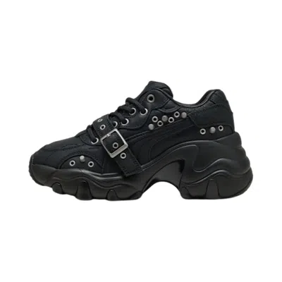 Pre-owned Puma Wmns Pulsar Wedge Black Claw  'black/grey Echo/ Wmns Aged Silver' | Women's Size 7