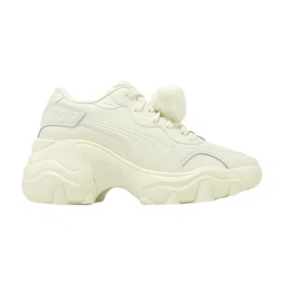 Pre-owned Puma Wmns Pulsar Wedge 'furry - Warm White' | Cream | Women's Size 7