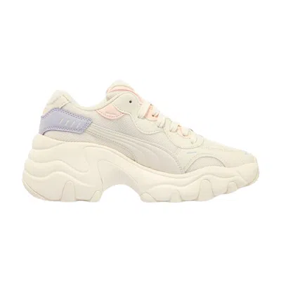 Pre-owned Puma Wmns Pulsar Wedge Mesh 'frosted Ivory Rosebay' | Cream | Women's Size 6.5 In White