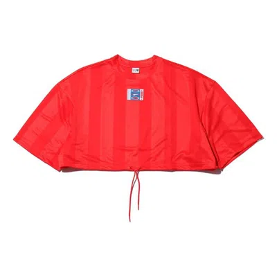 Puma (wmns)  Athleisure Casual Sports Short Sleeve High Waist Loose Red