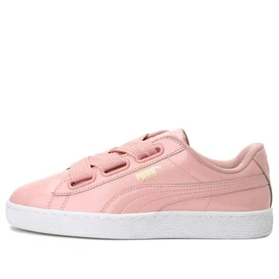 Puma (wmns)  Basket Heart Patent 'peach Beige' In Pink