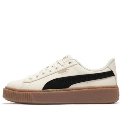 Puma (wmns)  Basket Platform Canvas 'beige Black'
