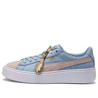 Puma (wmns)  Basket Platform Coach 'white Blue Brown' In Multi