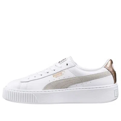 Puma (wmns)  Basket Platform Euphoria Rg 'white Gray Gold'