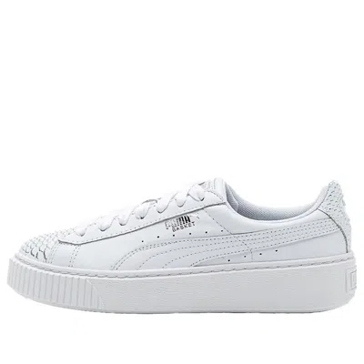 Puma (wmns)  Basket Platform Ocean Leisure Board Shoes White
