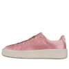 Puma (wmns)  Basket Platform Satin Pink Lace Up 'pink'