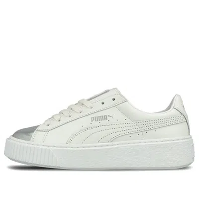 Puma (wmns)  Basket Skate Shoes 'white Silver'