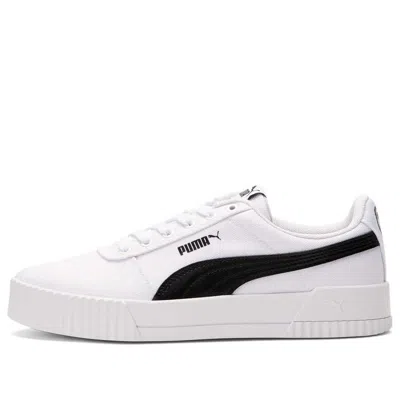 Puma (wmns)  Carina Canvas Leisure Board Shoes White/black In Multi