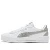 Puma (wmns)  Carina Crew Metallic 'white Grey' In Gray