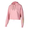 Puma (wmns)  Chase Cropped Hoodie 'pink White'