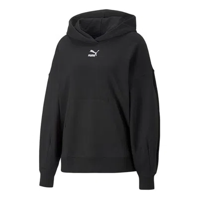 Puma (wmns)  Classic Oversized Hoodie Tr 'black White'