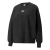 Puma (wmns)  Classics Logo Embroidery Round-neck Sweatshirtblack