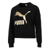 Puma (wmns)  Classics Logo Printing Round-neck Swea Black