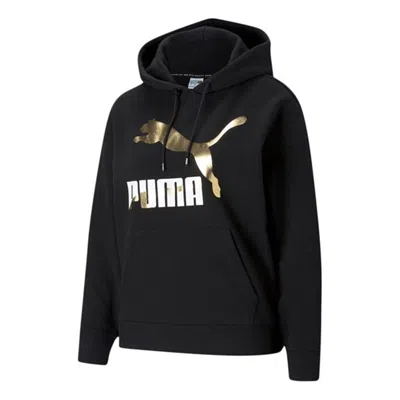 Puma (wmns)  Classics Logo Printing Sports Hoodie Black