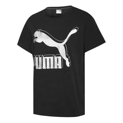 Puma (wmns)  Classics Logo Tee Large Logo Short Sleeve Black