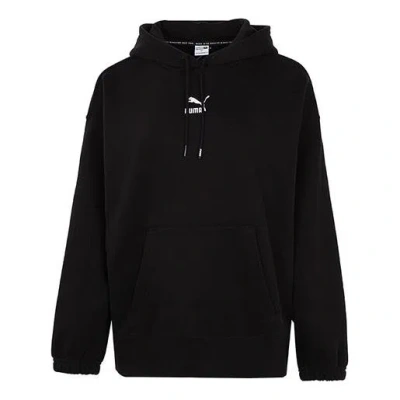 Puma (wmns)  Classics Oversized Tr Embroidery Logo Hoodie Black