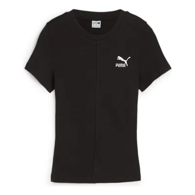 Puma (wmns)  Classics Ribbed Slim T-shirt 'black'