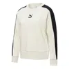 Puma (wmns)  Classics T7 Crewneck Sweatshirt 'white Black'