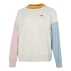 Puma (wmns)  Colorblock Splicing Round Neck Pullover Hoodie Multicolor In White
